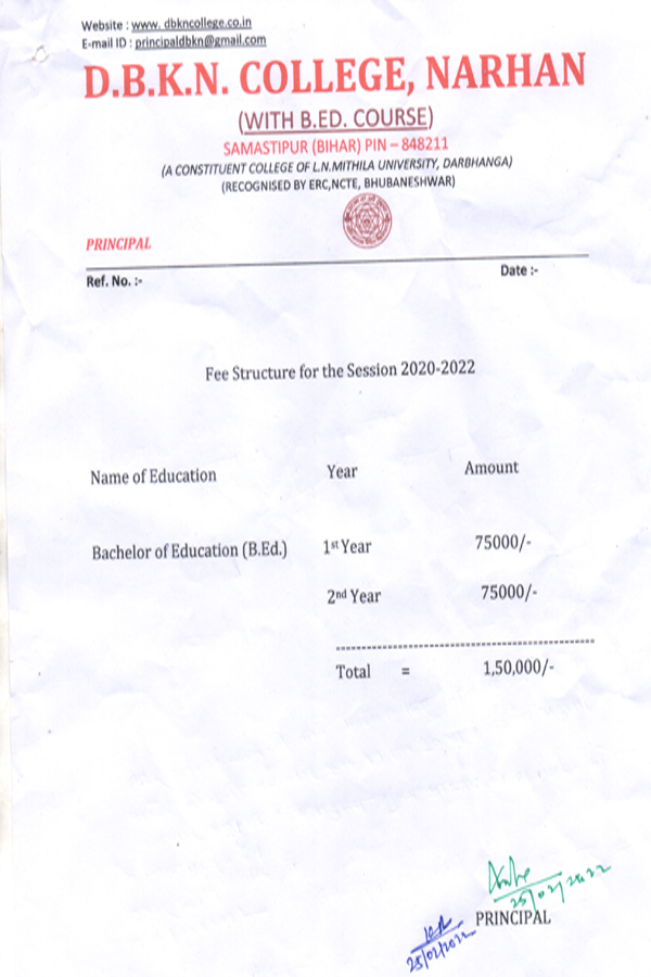 Fee Structure